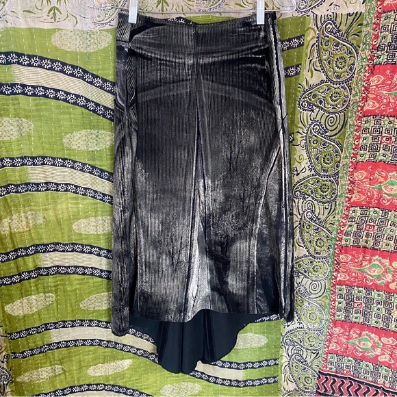 Rare Y2K Isabel de Pedro Black Distressed Trees Print Top/ Skirt Set Size 6/8 - Picture 9 of 16